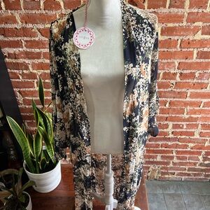 FLORAL SHEER KIMONO